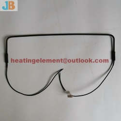 Cooler display defrost heater heating tube